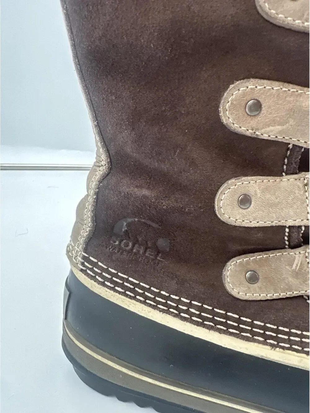 Sorel Joan of Artic Womens Waterproof Snow Boots Brown Size 7